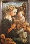 Fra Filippo Lippi Madonna and Child with Two Angels China oil painting reproduction